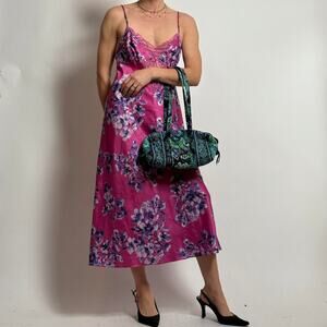 Thalia Sodi Intimates Pink Floral Slip Dress | XS